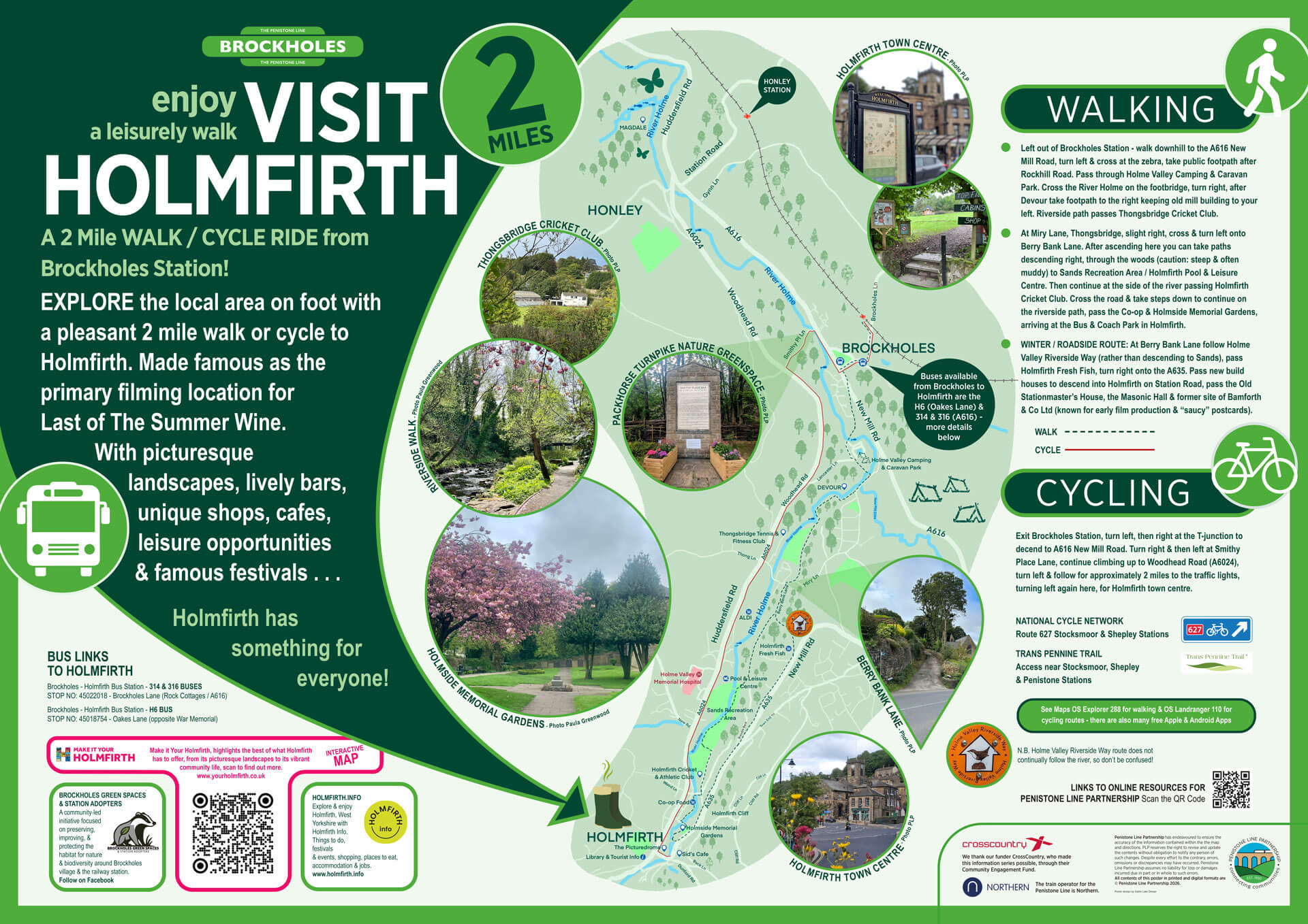 Brockholes to Holmfirth Poster - Visit Holmfirth